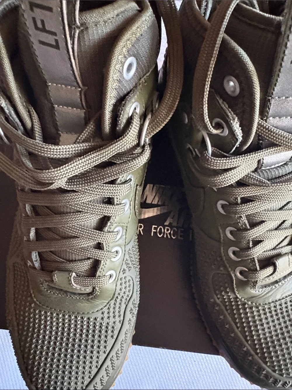 Nike Air Force 1 Olive Green Men’s duck boot Tactical Lace-Up Boots